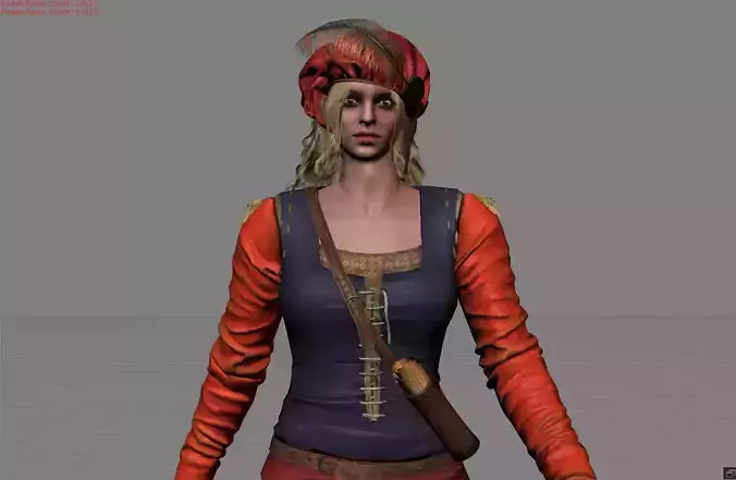 Pricilia - The Witcher 3 3D model