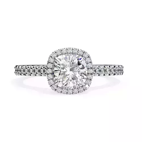 ASSCHER  DIAMOND RING -CAD-127