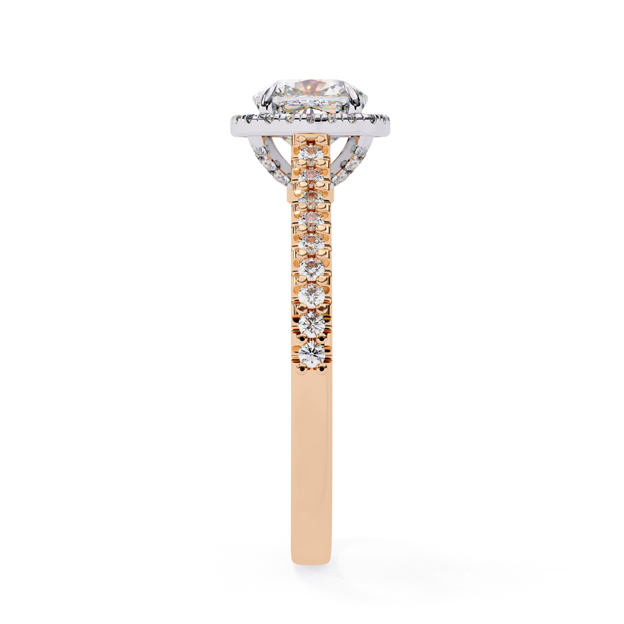 ASSCHER DIAMOND RING -CAD-127 3D model_5