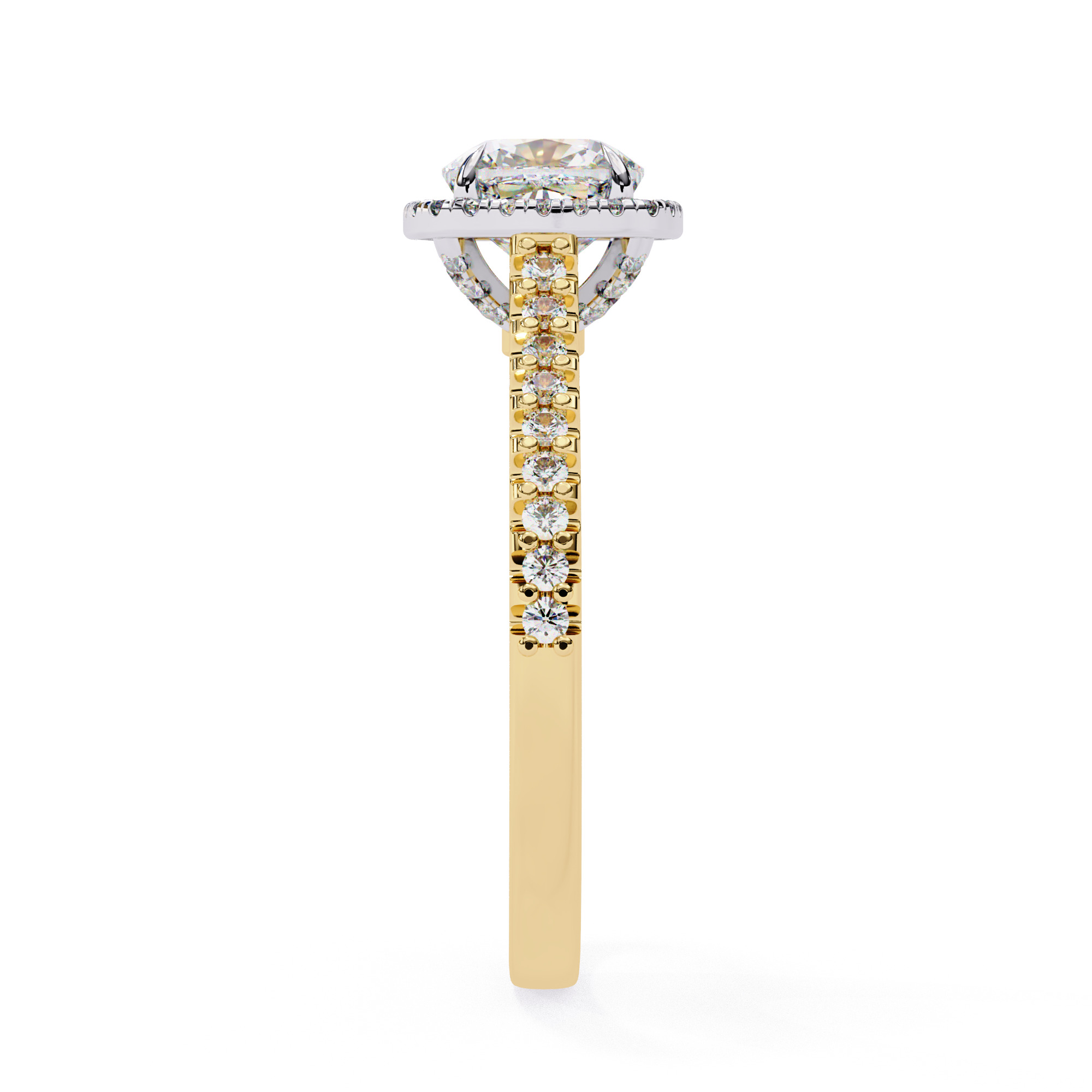 ASSCHER DIAMOND RING -CAD-127 3D model_4