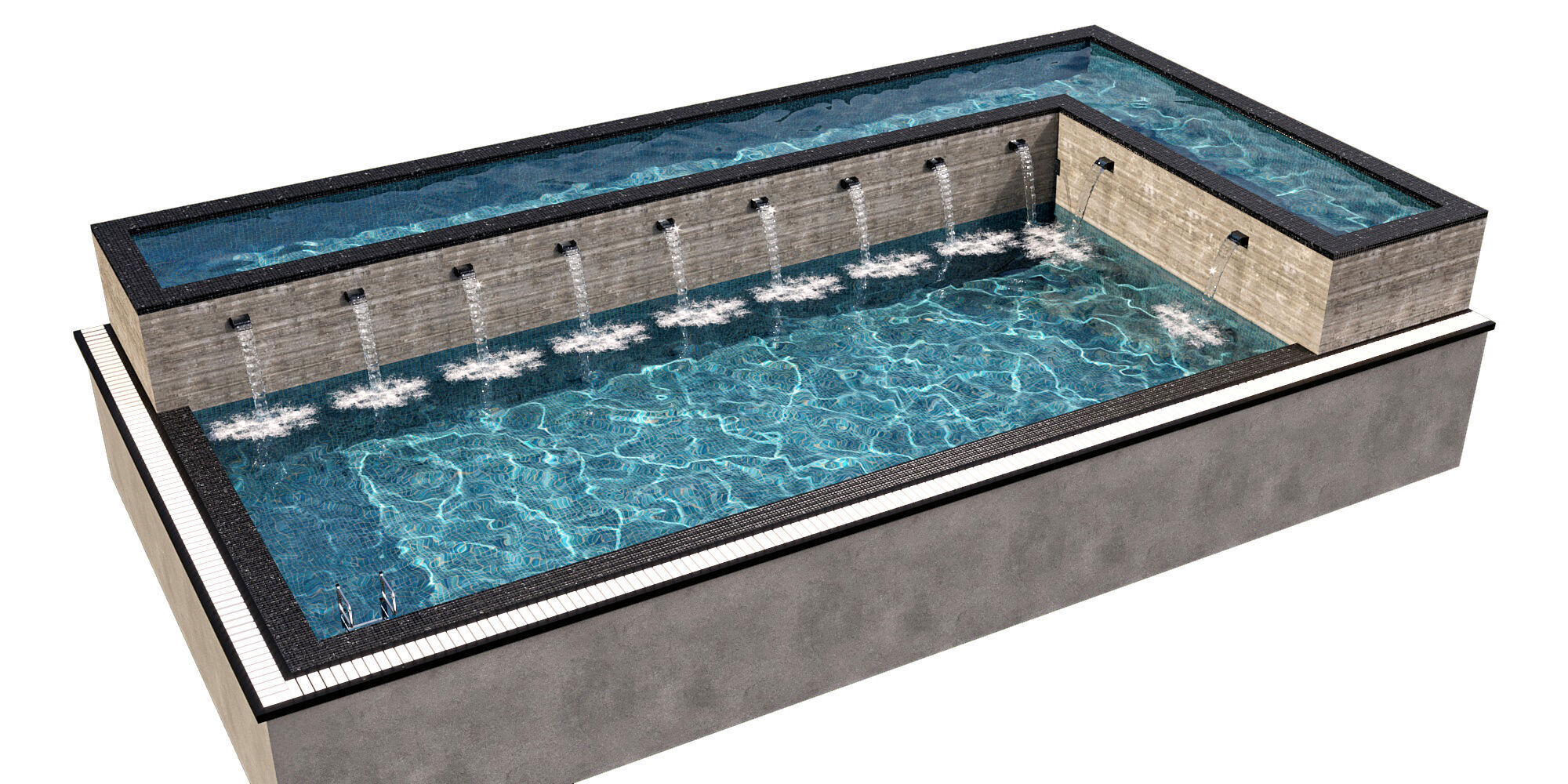 SWIMMING POOL NO44 A 3D model_4