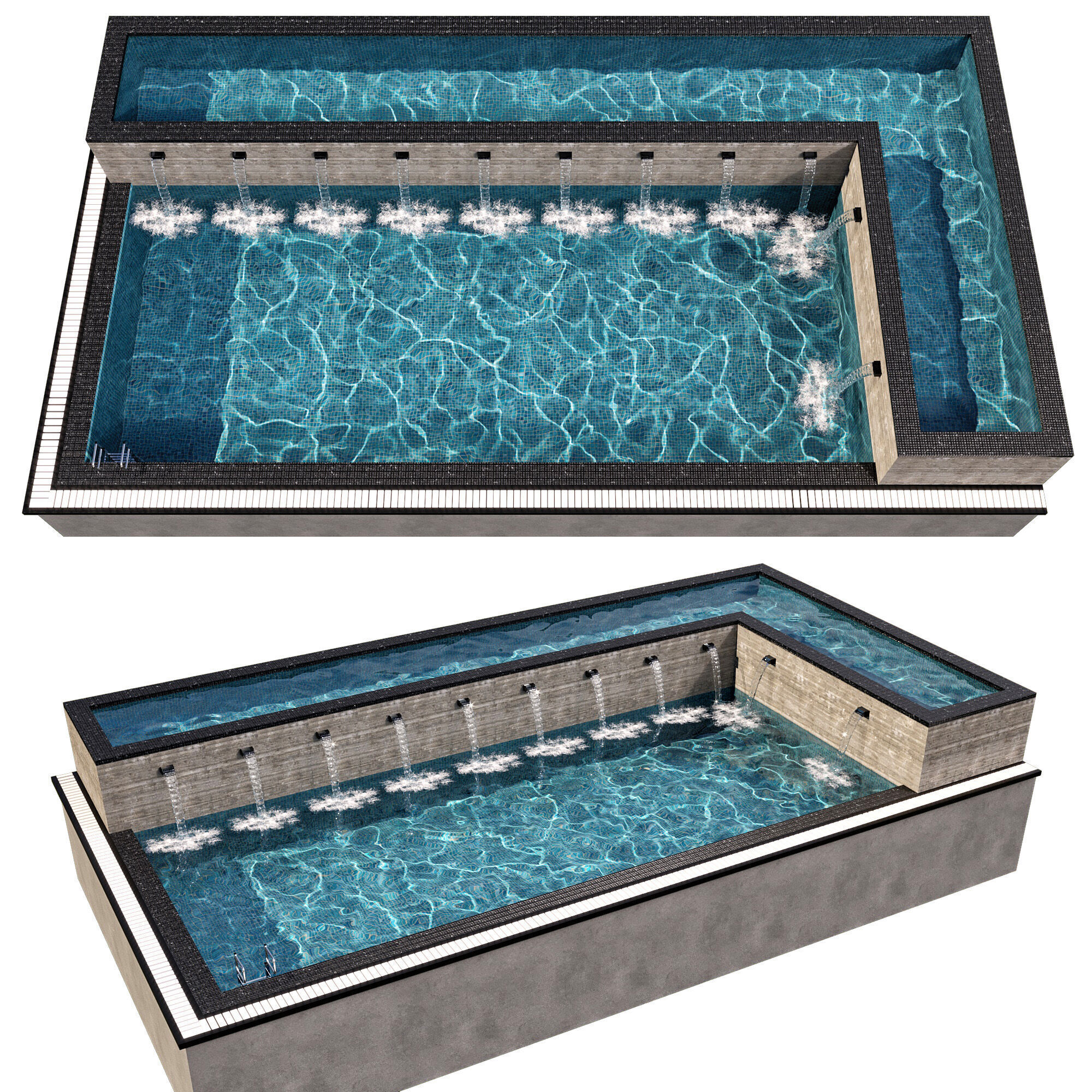 SWIMMING POOL NO44 A 3D model_7