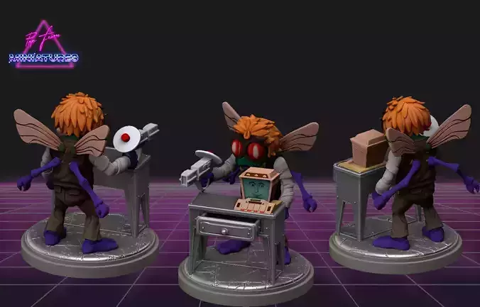 Baxter Stockman from TMNT 3D print model