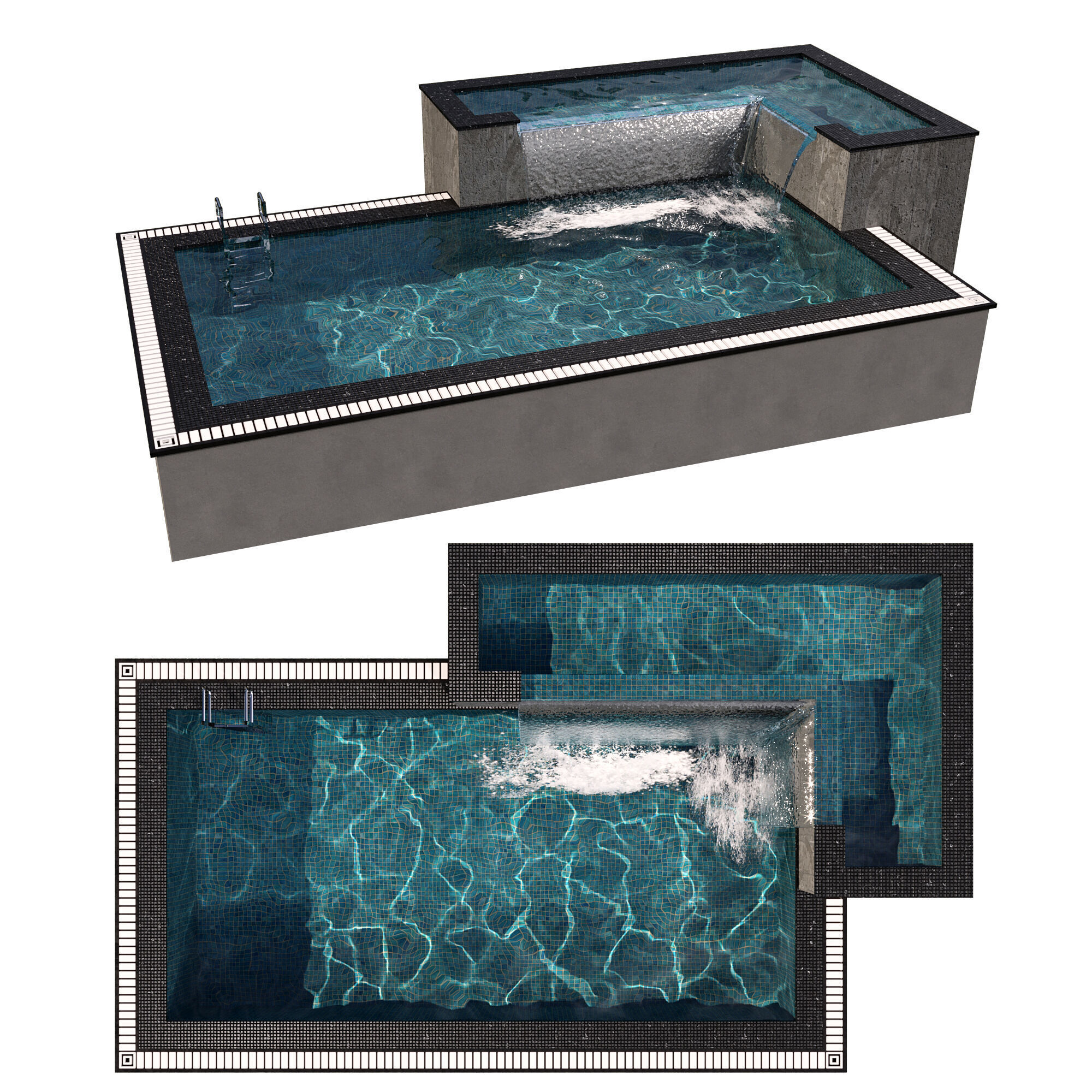 SWIMMING POOL NO43 A 3D model_8