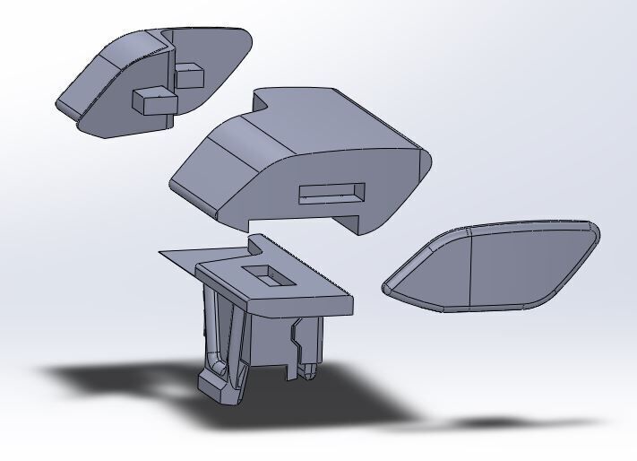 Audi RS Gear for A3 8Y - Left Hand Drive 3D print model_10