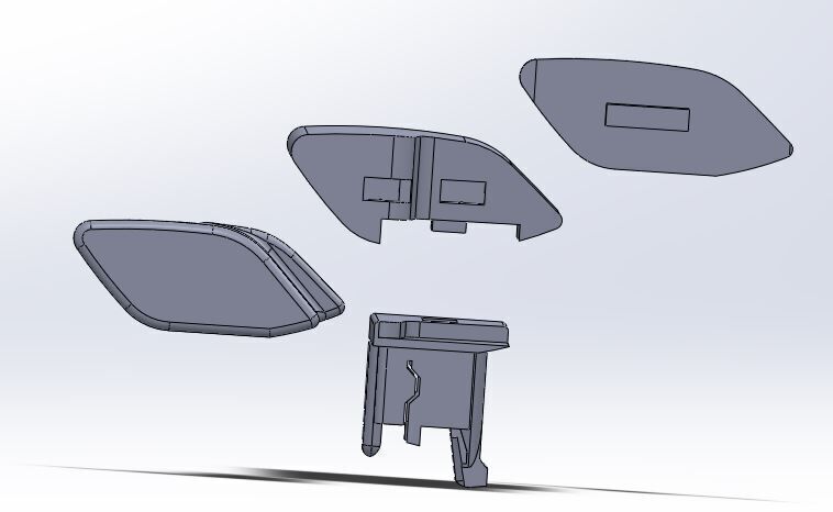 Audi RS Gear for A3 8Y - Left Hand Drive 3D print model_9