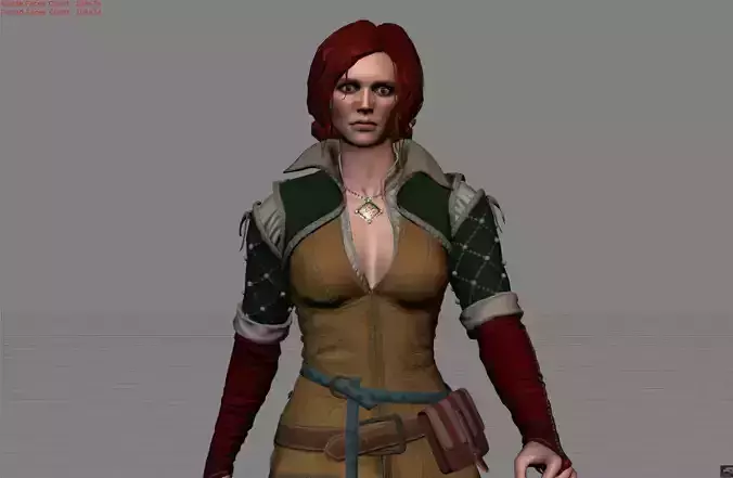 Triss Merigold - The Witcher 3 3D model