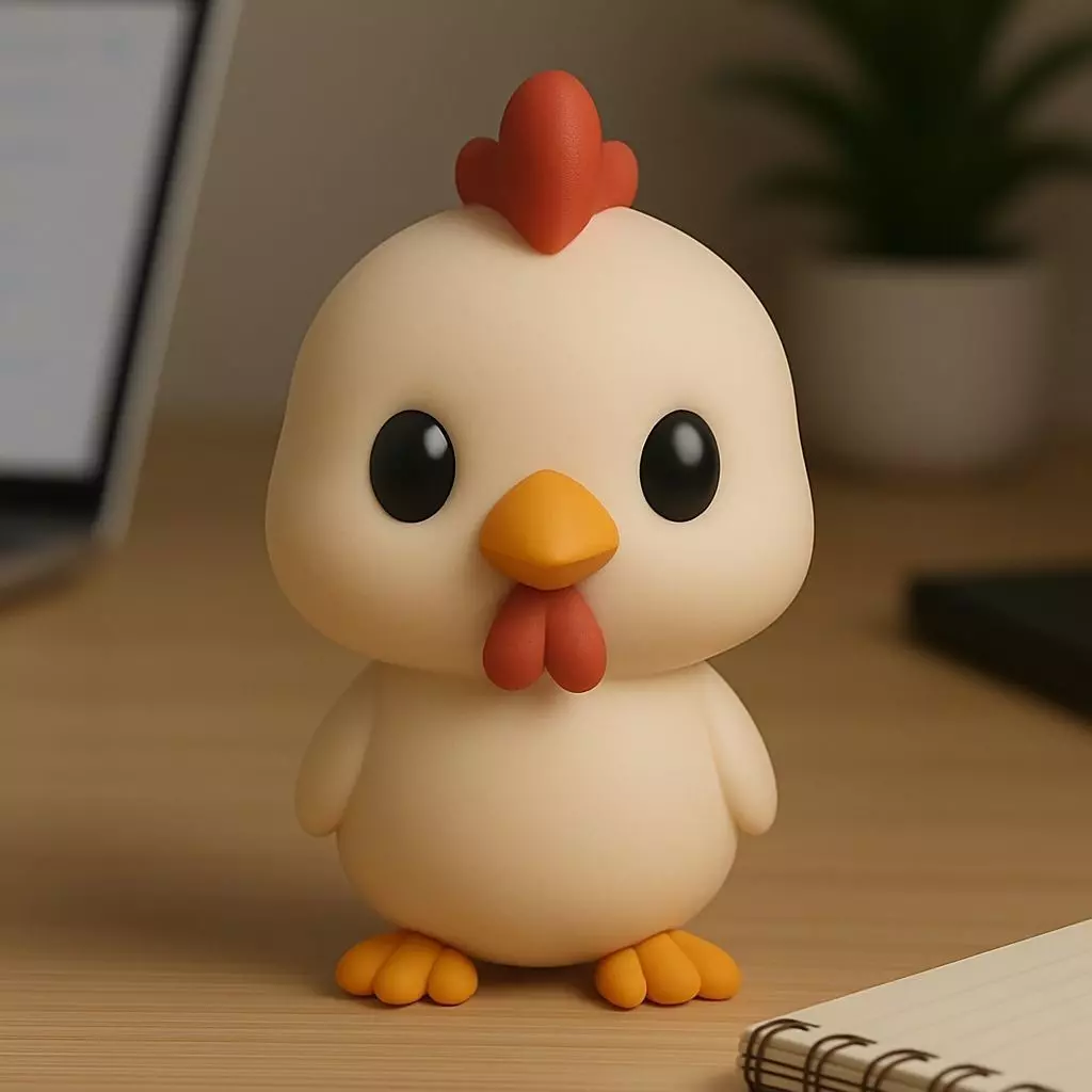 Chicken - Kawaii Animals Collection 3D print model_0