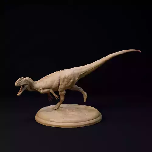 Monophosaurus running 32mm scale pre-supported dinosaur