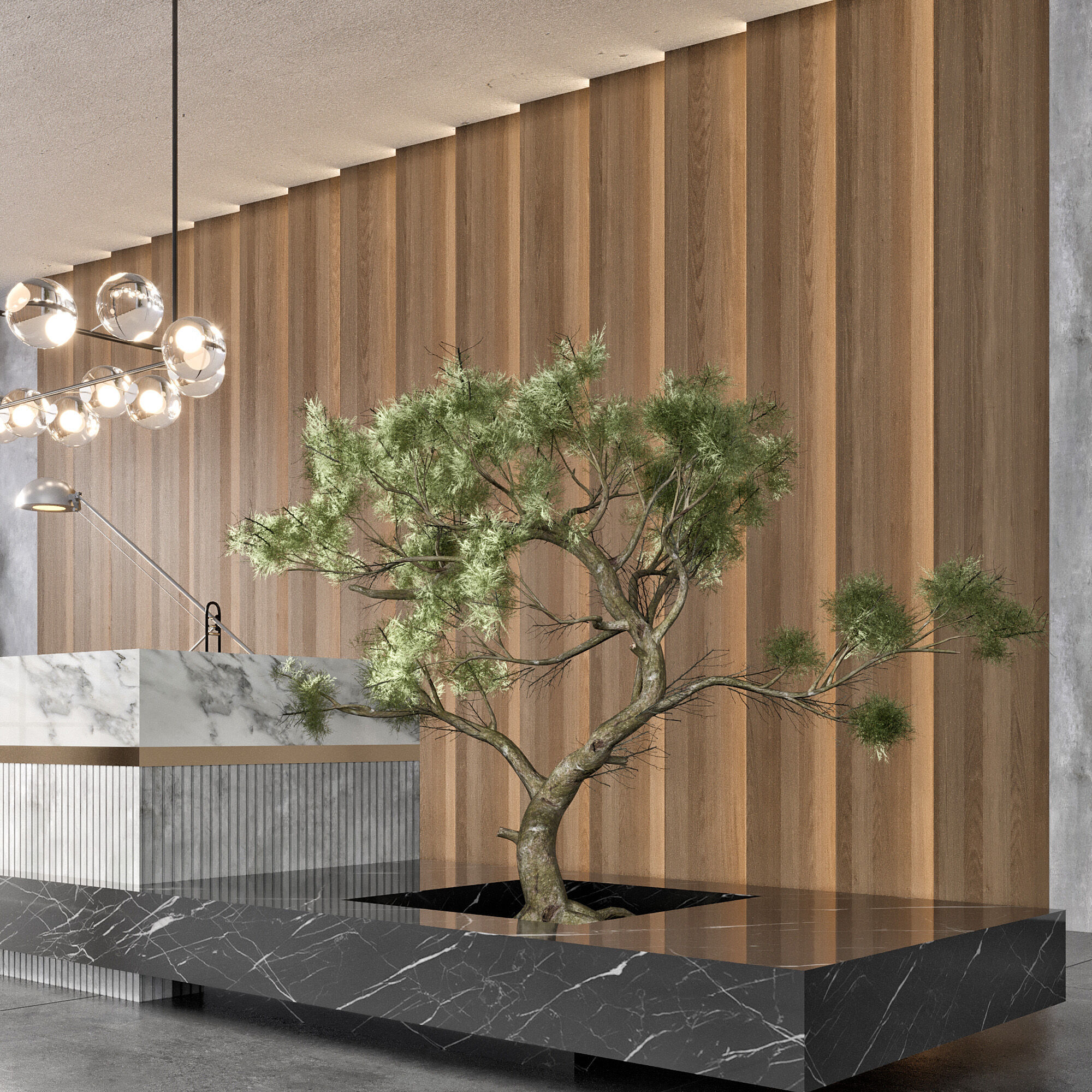 RECEPTION DESK NO7 A 3D model_7