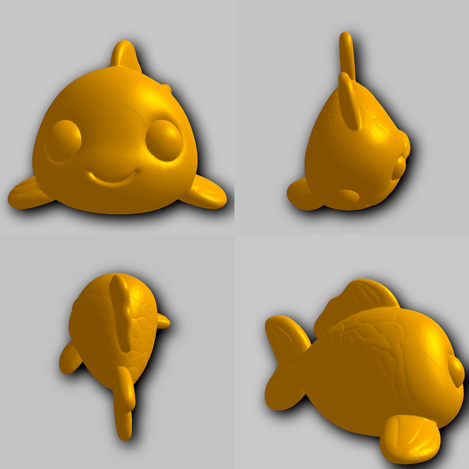 Goldfish - Kawaii Animals Collection 3D print model_1