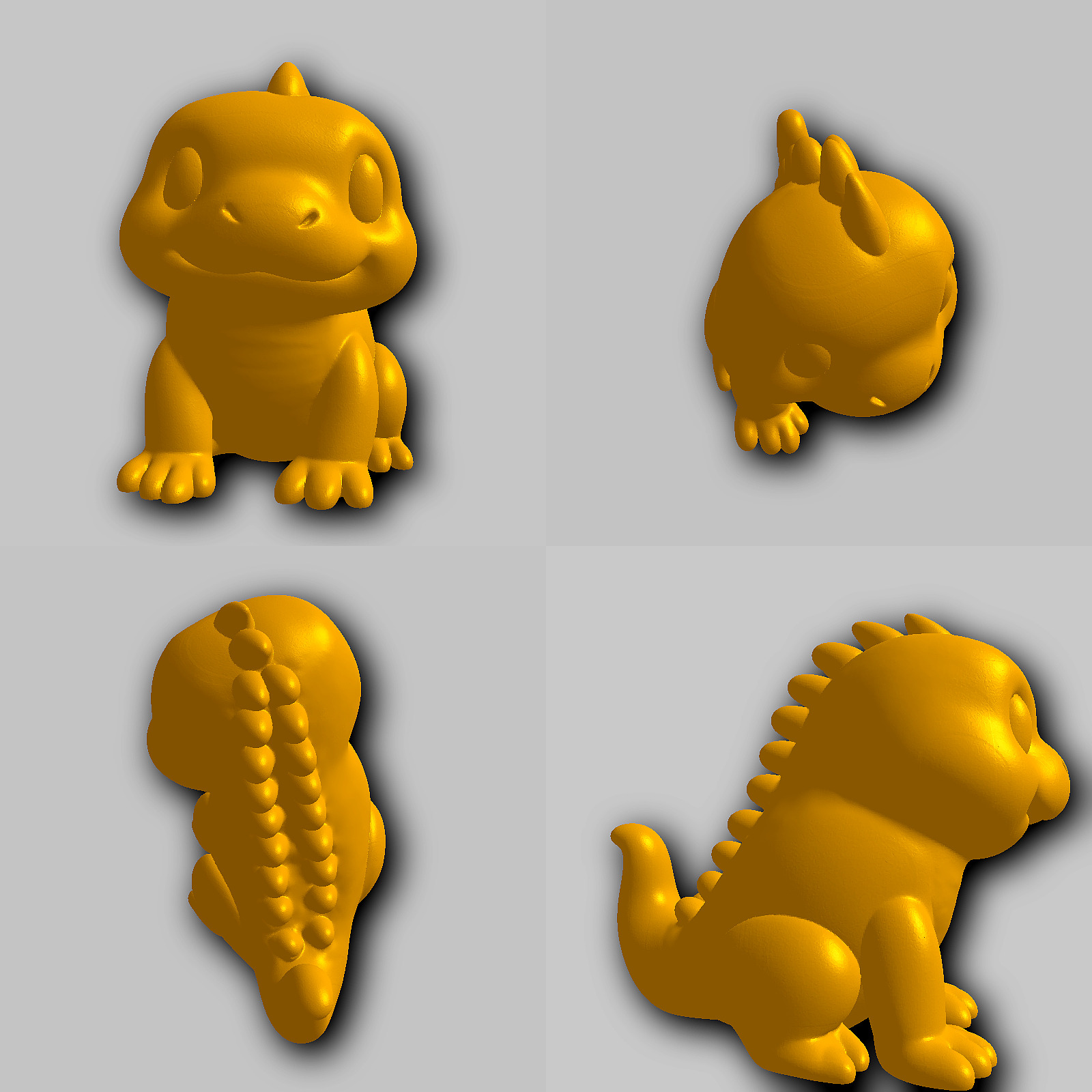 Iguana - Kawaii Animals Collection 3D print model_1