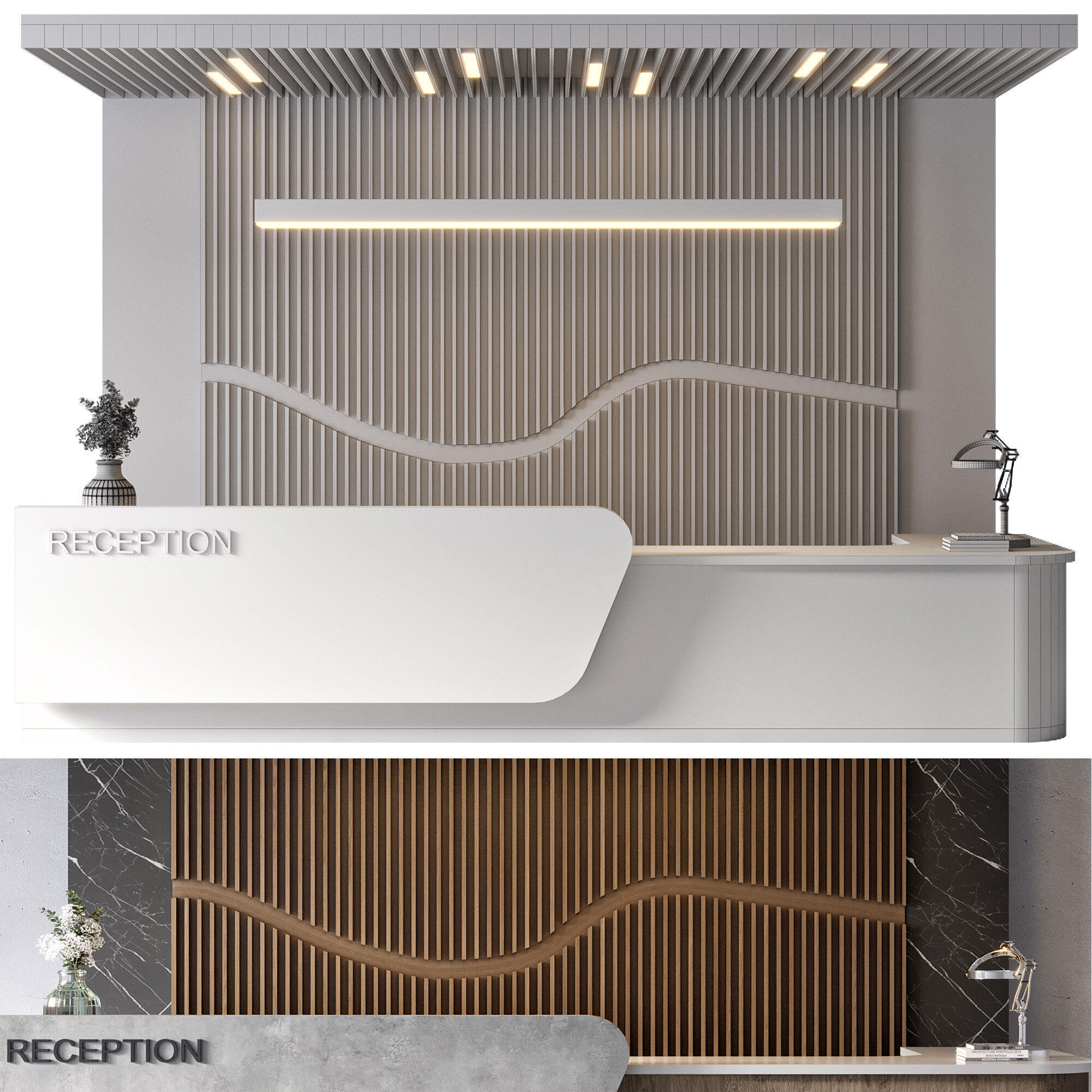 RECEPTION DESK NO3 A 3D model_8