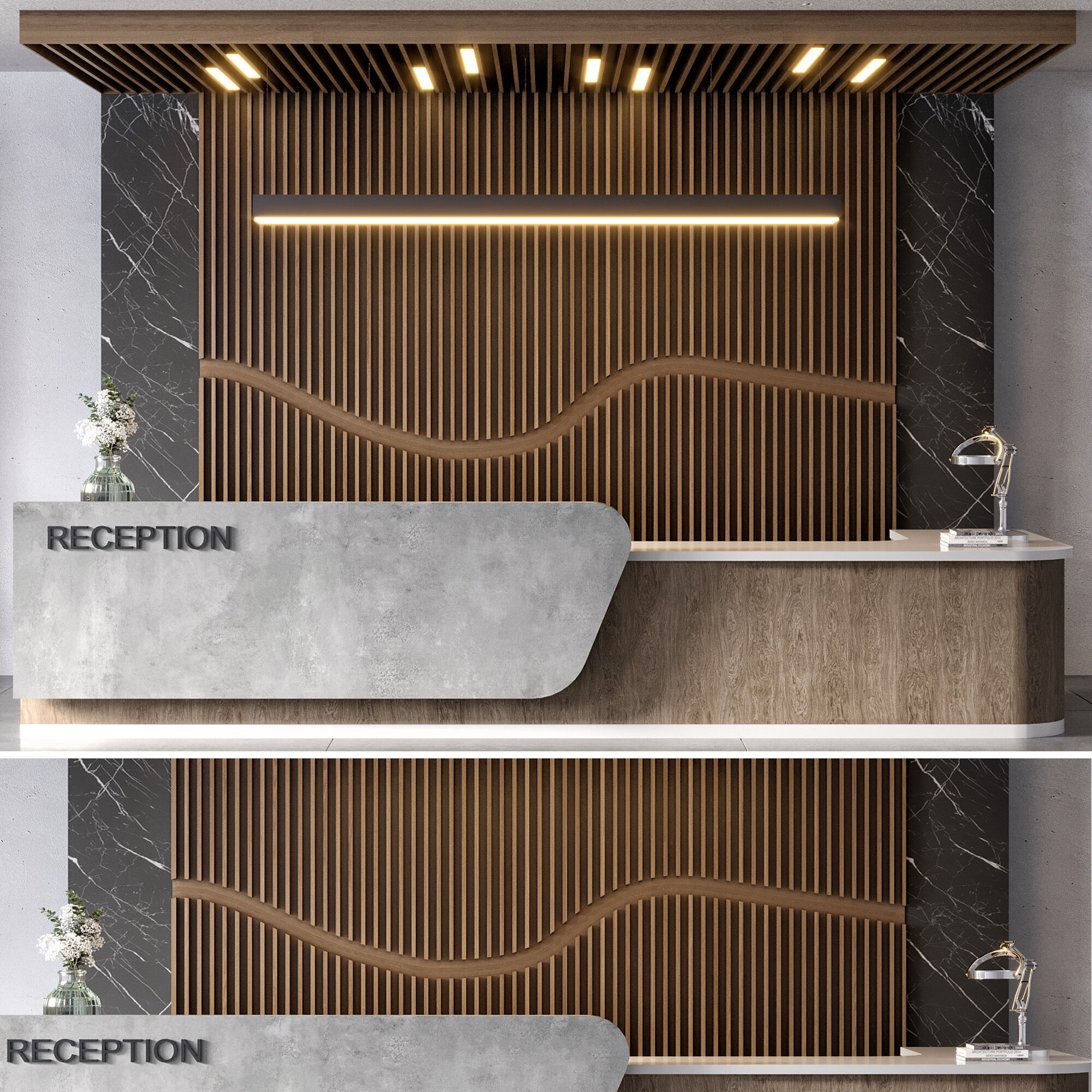 RECEPTION DESK NO3 A 3D model_6