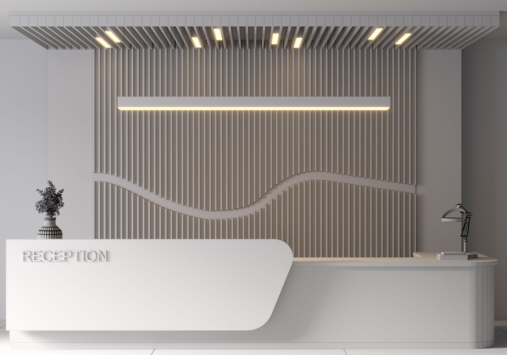 RECEPTION DESK NO3 A 3D model_9