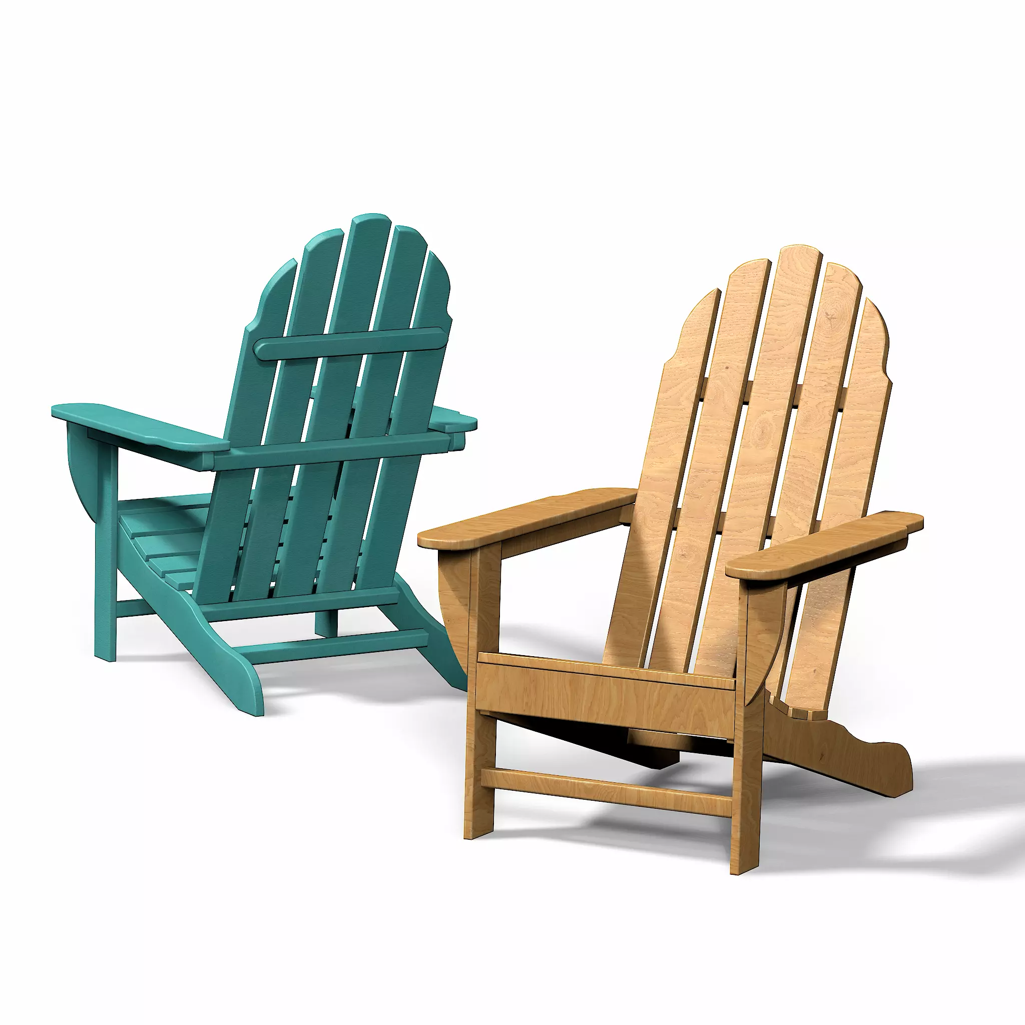 Stylized Outdoor Patio Chair Free low-poly 3D model