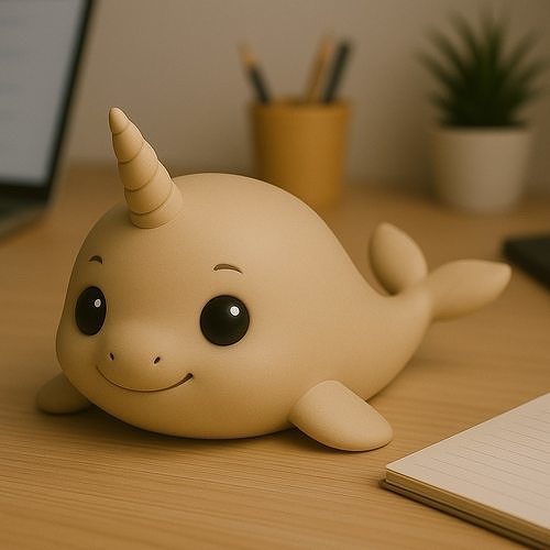 Narwhal - Kawaii Animals Collection 3D print model