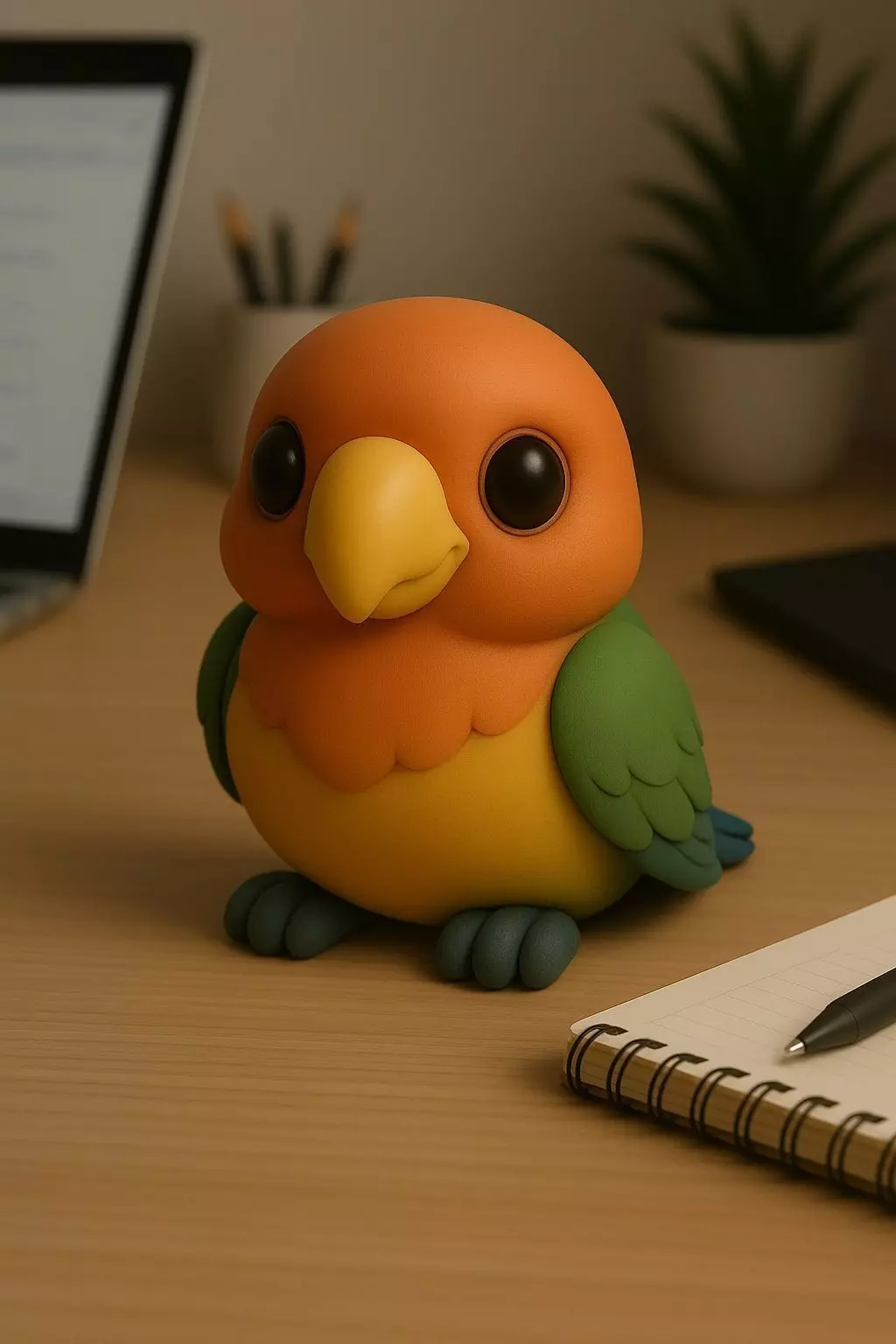 Parrot - Kawaii Animals Collection 3D print model_0