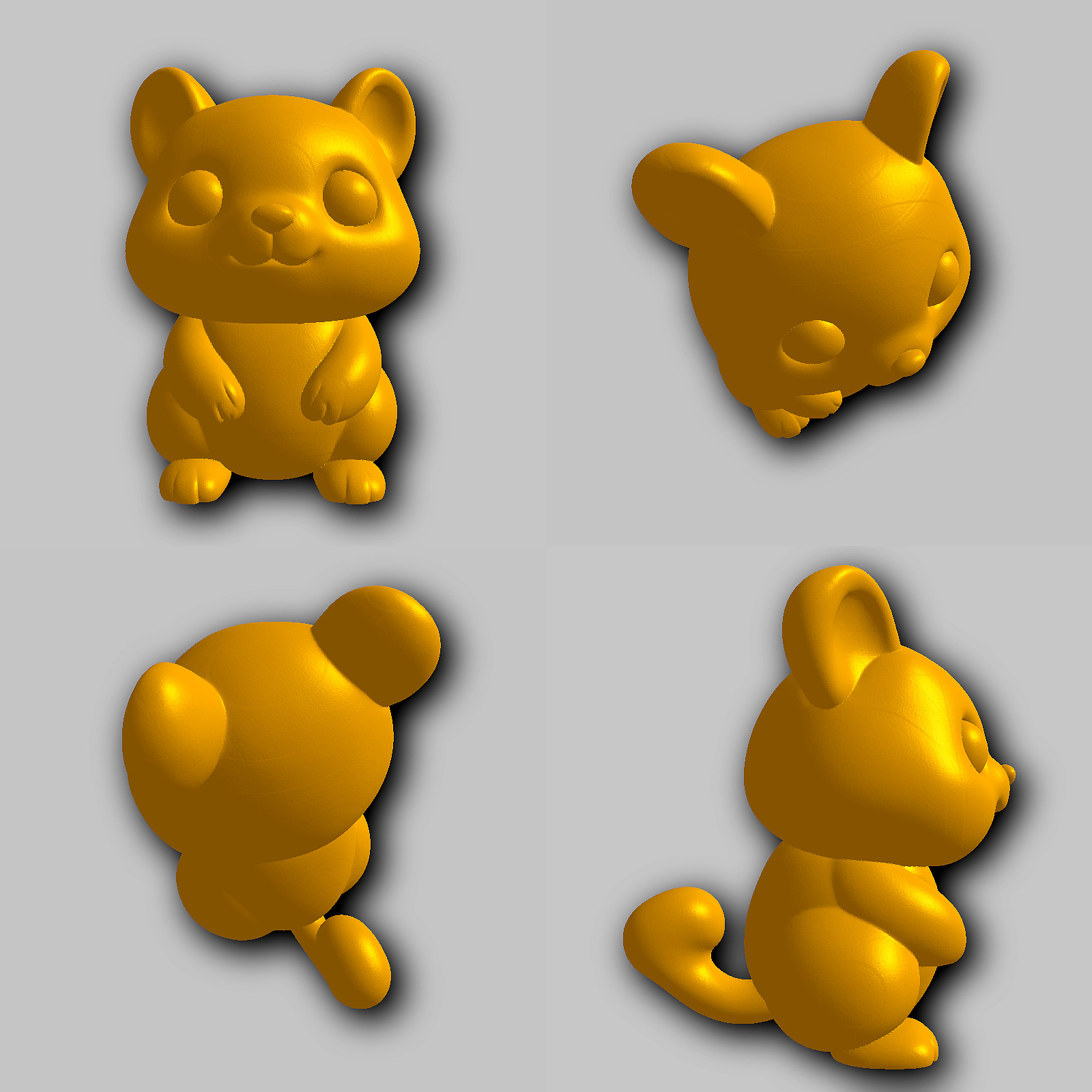 Pika - Kawaii Animals Collection 3D print model_1