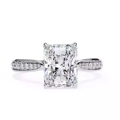 EMERALD  DIAMOND RING -CAD-119