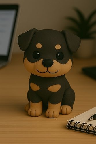 Rottweiler - Kawaii Animals Collection 3D print model