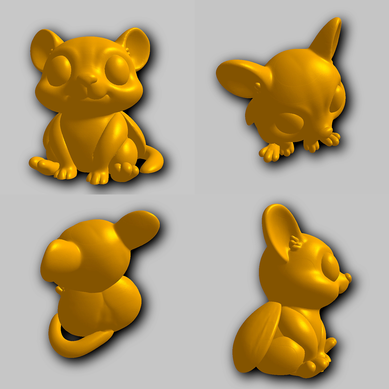 Sugar Glider - Kawaii Animals Collection 3D print model_1