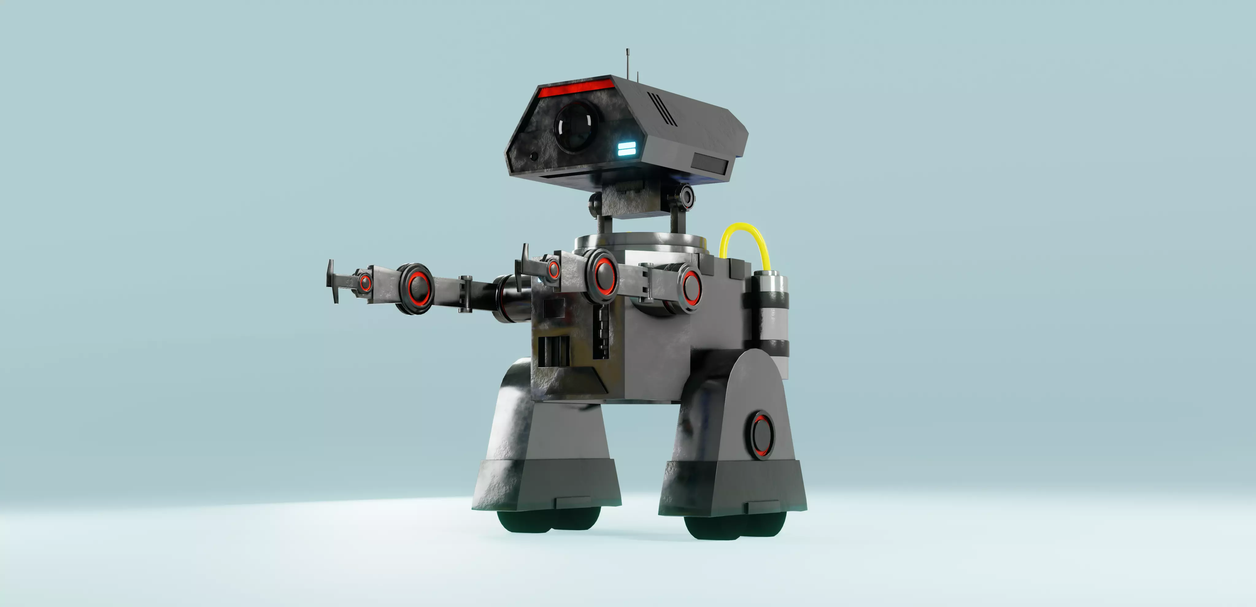 Sci-fi Robot Free low-poly 3D model