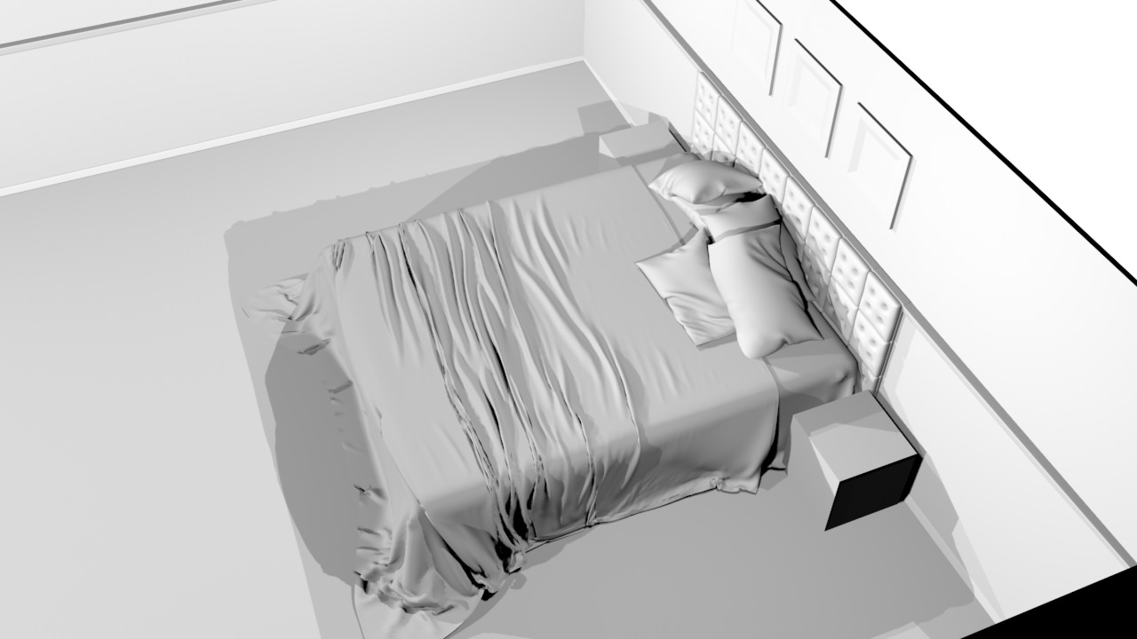 Bedroom - Set 01 3D model_13