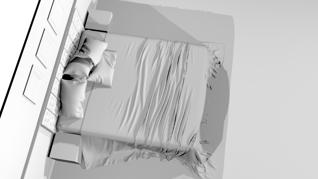 Bedroom - Set 01 3D model_11