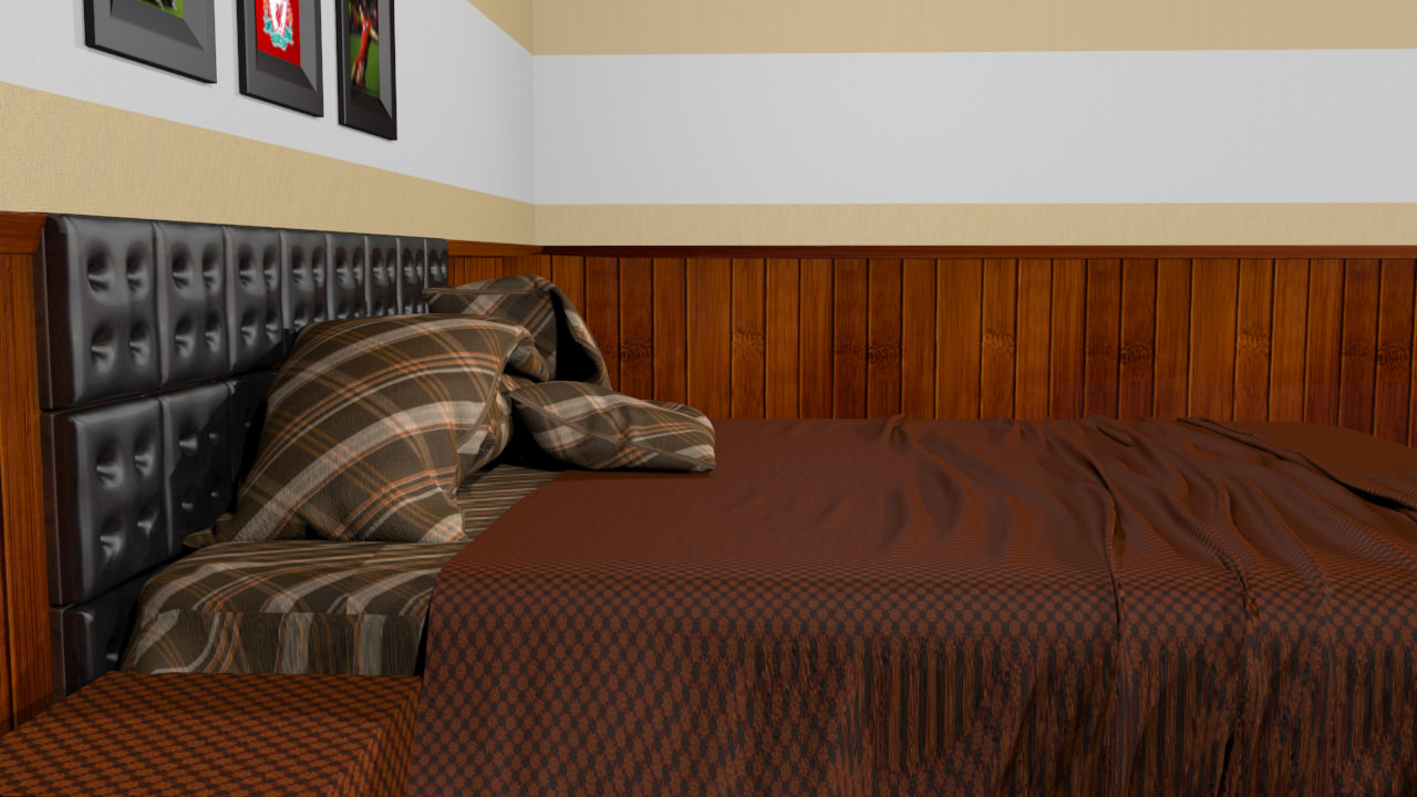 Bedroom - Set 01 3D model_4