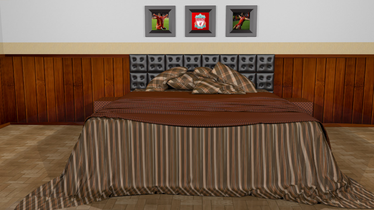 Bedroom - Set 01 3D model_3