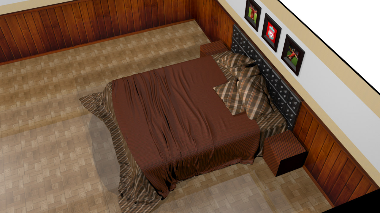 Bedroom - Set 01 3D model_7