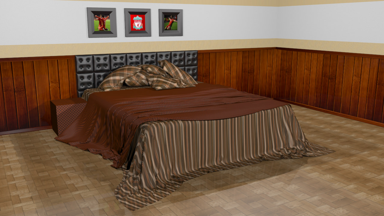 Bedroom - Set 01 3D model_1