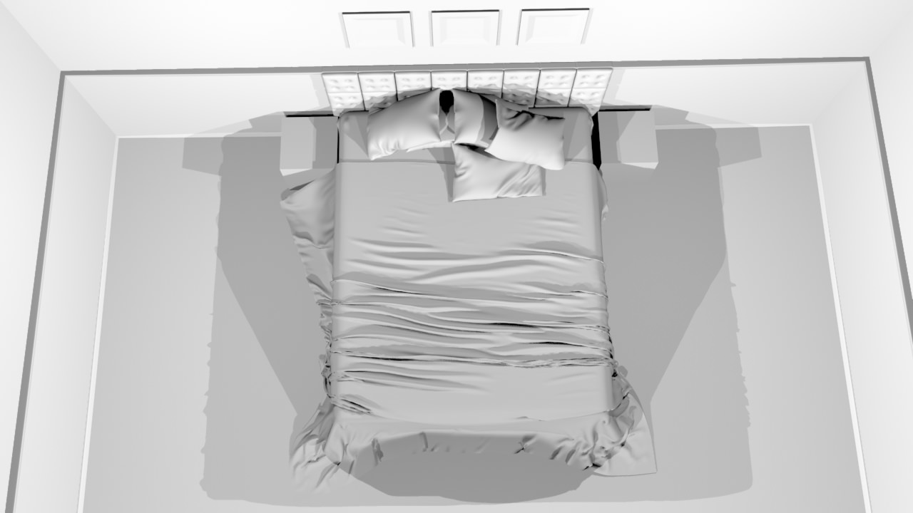 Bedroom - Set 01 3D model_12