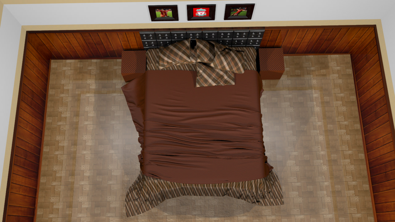 Bedroom - Set 01 3D model_6