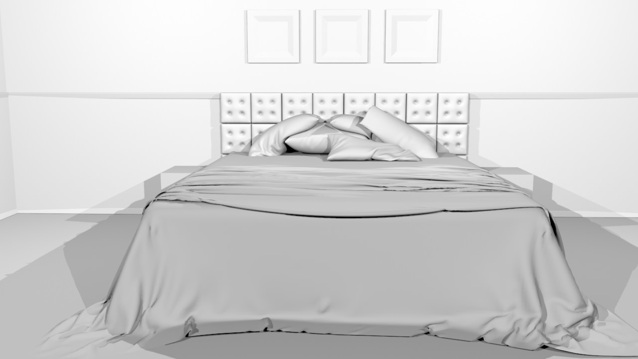 Bedroom - Set 01 3D model_8