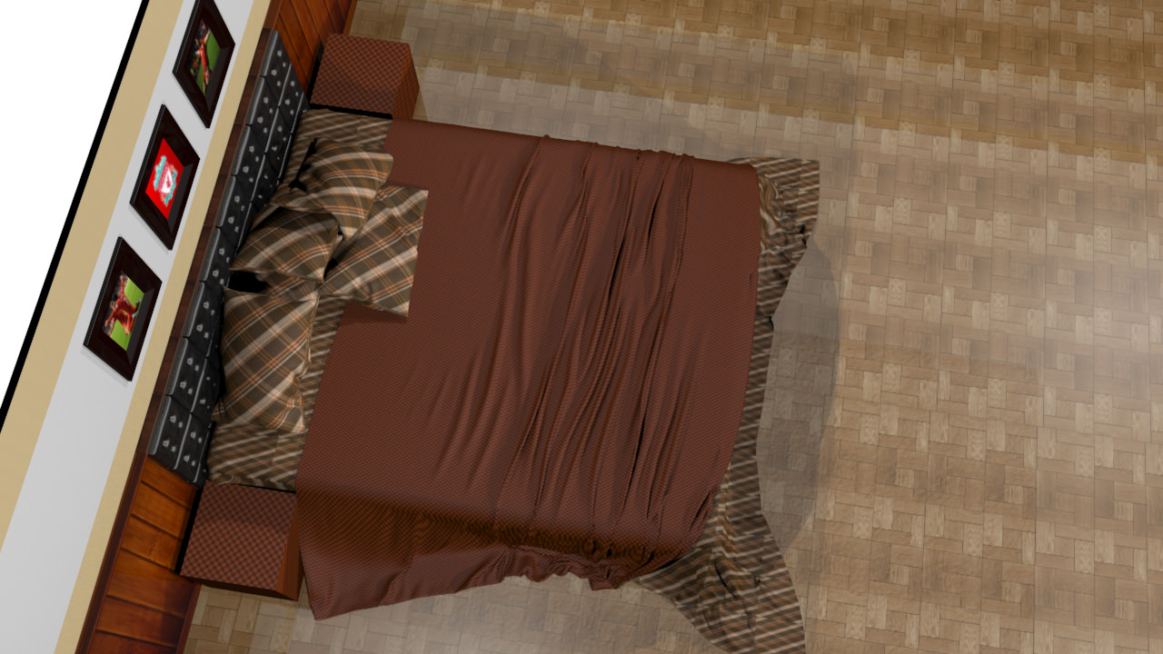Bedroom - Set 01 3D model_5