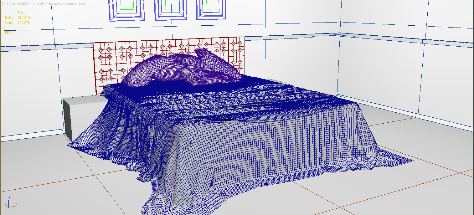 Bedroom - Set 01 3D model_14