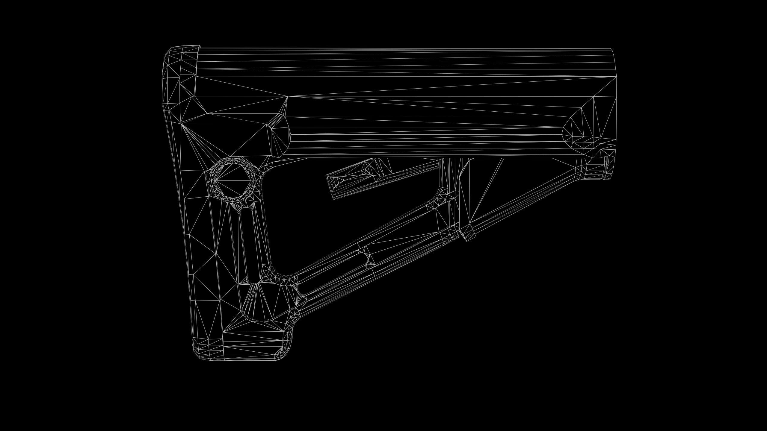 Magpul STR milspec stock Low-poly 3D model_7