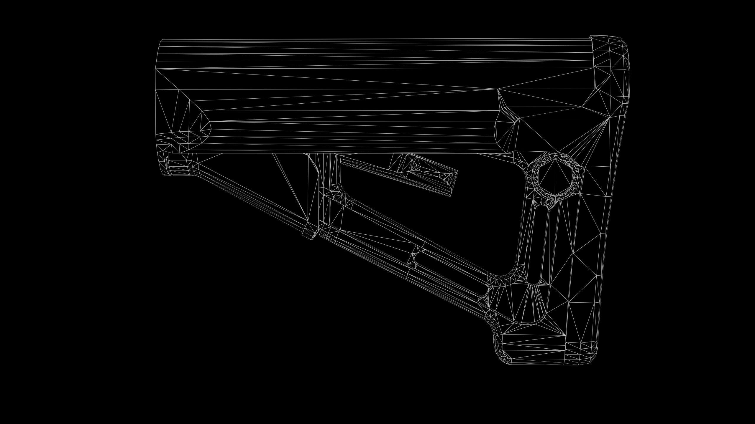 Magpul STR milspec stock Low-poly 3D model_6