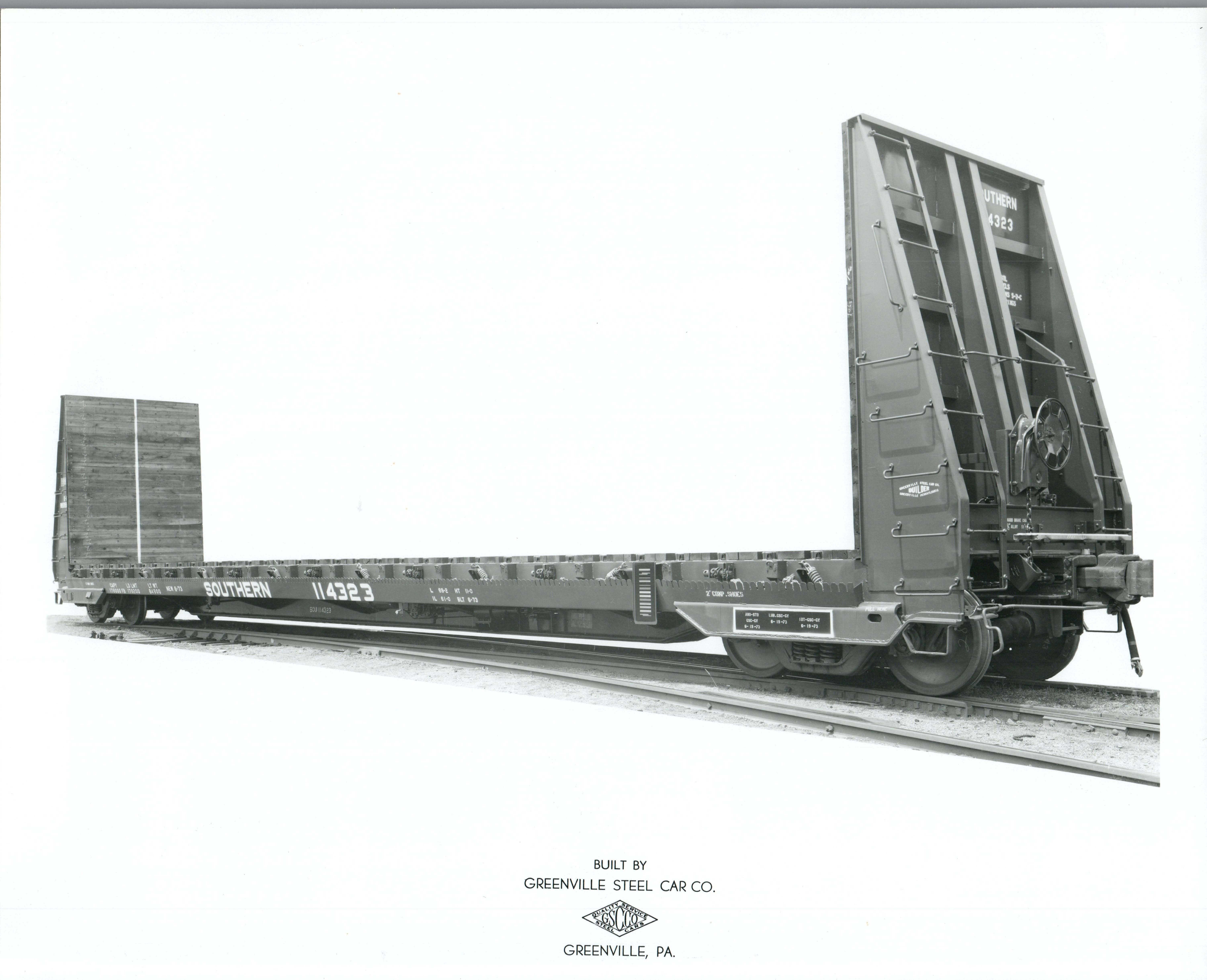 HO Greenville 60 FS43 FS44 Bulkhead Flatcar 3D print model_6