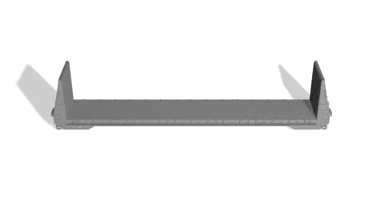 HO Greenville 60 FS43 FS44 Bulkhead Flatcar 3D print model_0