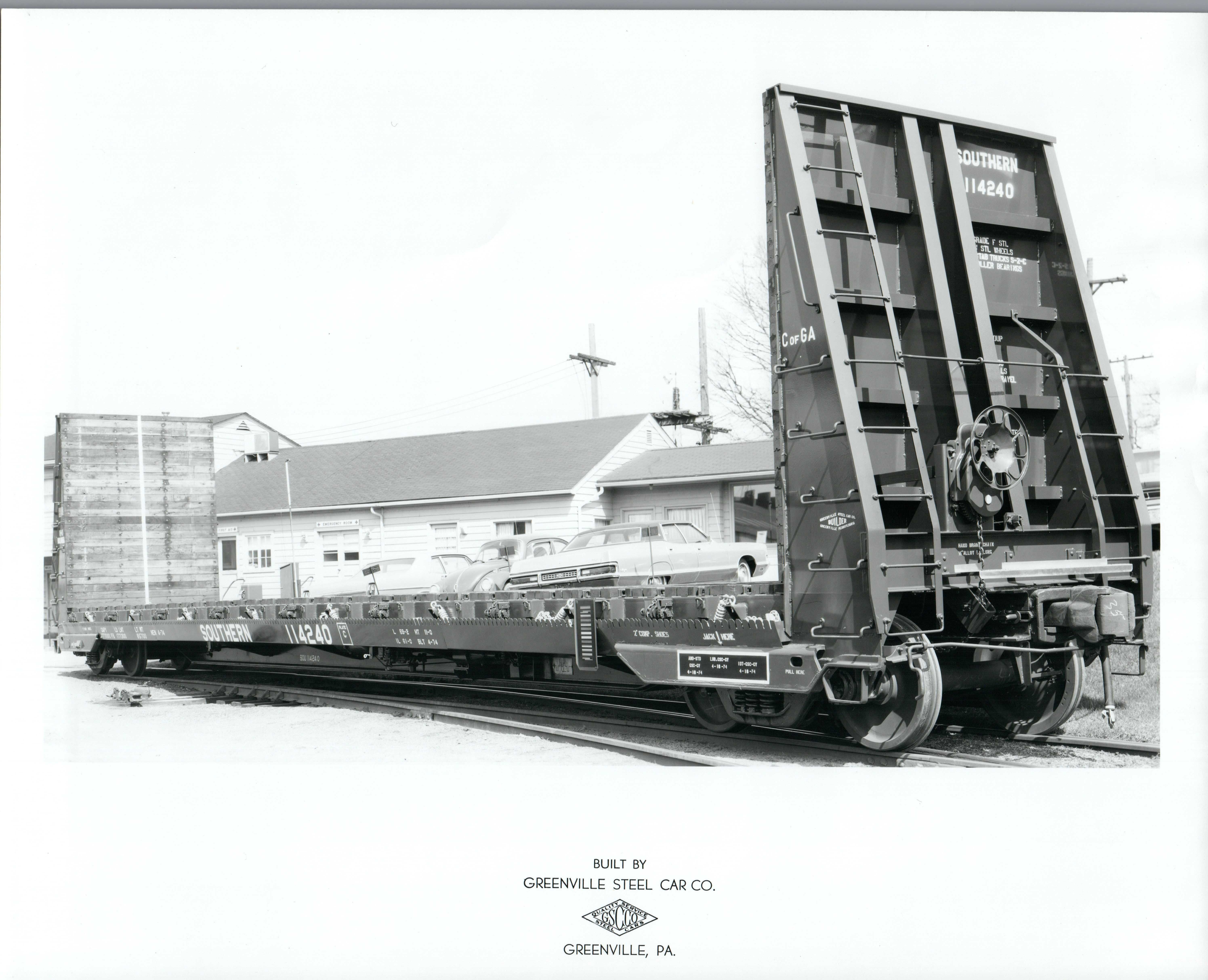 HO Greenville 60 FS43 FS44 Bulkhead Flatcar 3D print model_4