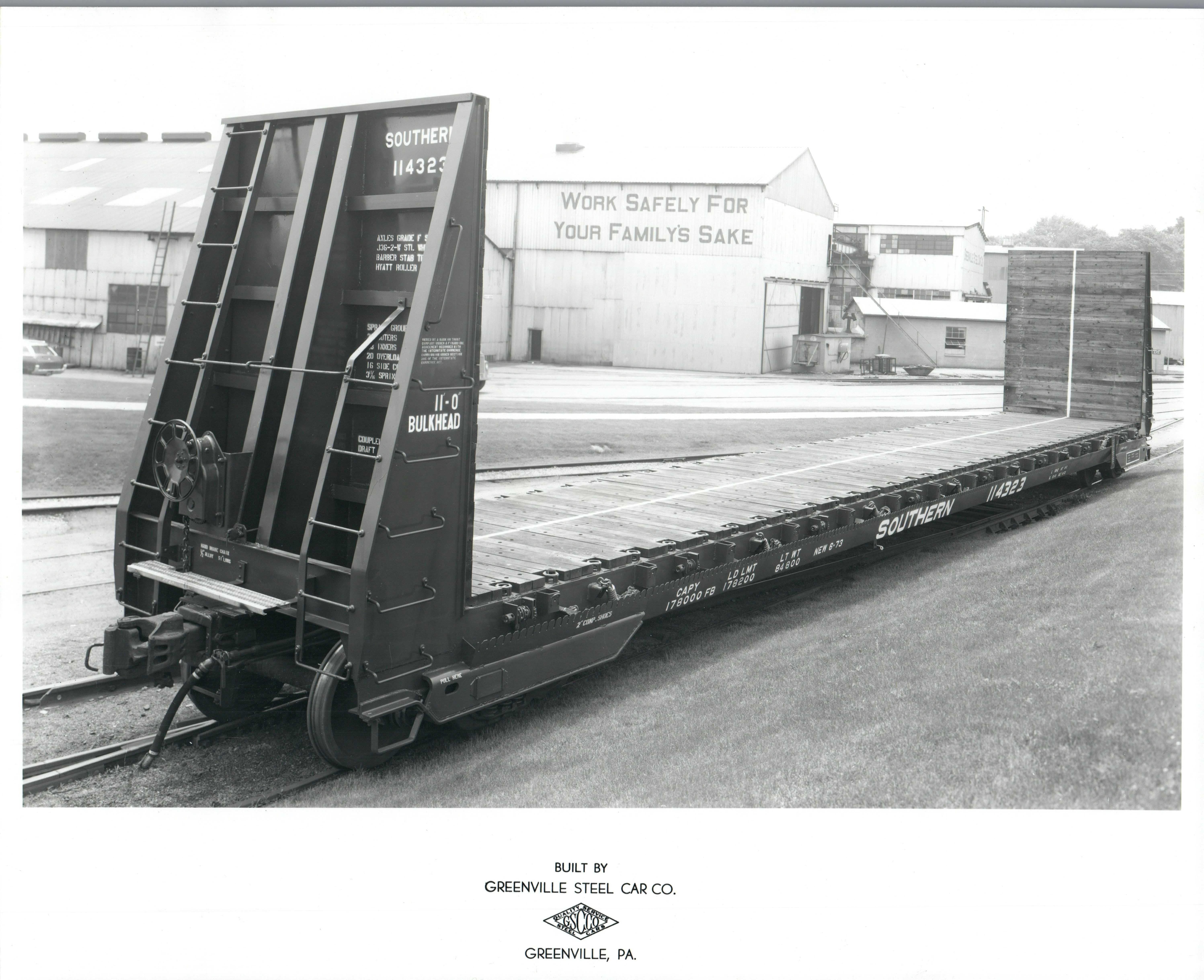 HO Greenville 60 FS43 FS44 Bulkhead Flatcar 3D print model_7