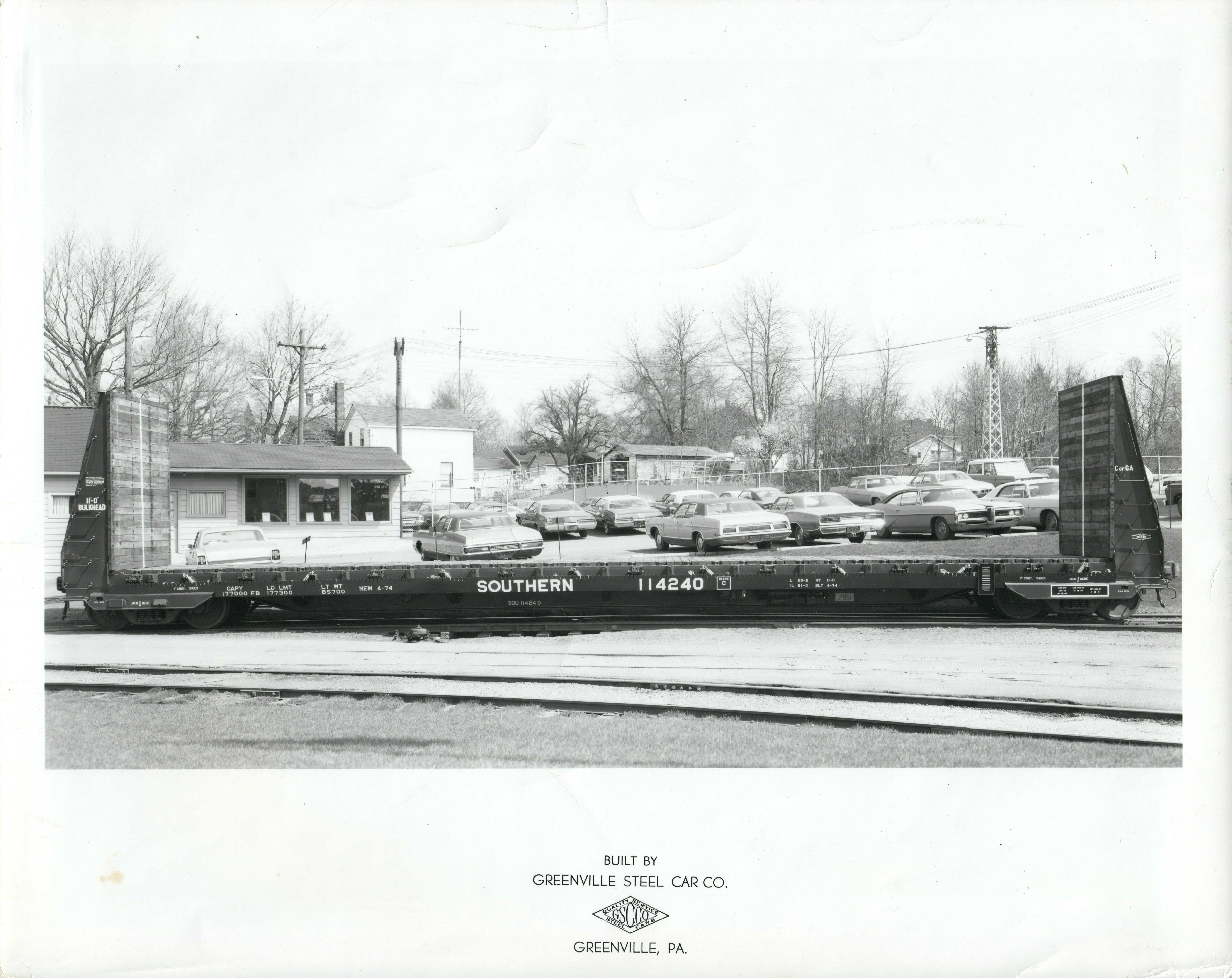 HO Greenville 60 FS43 FS44 Bulkhead Flatcar 3D print model_3