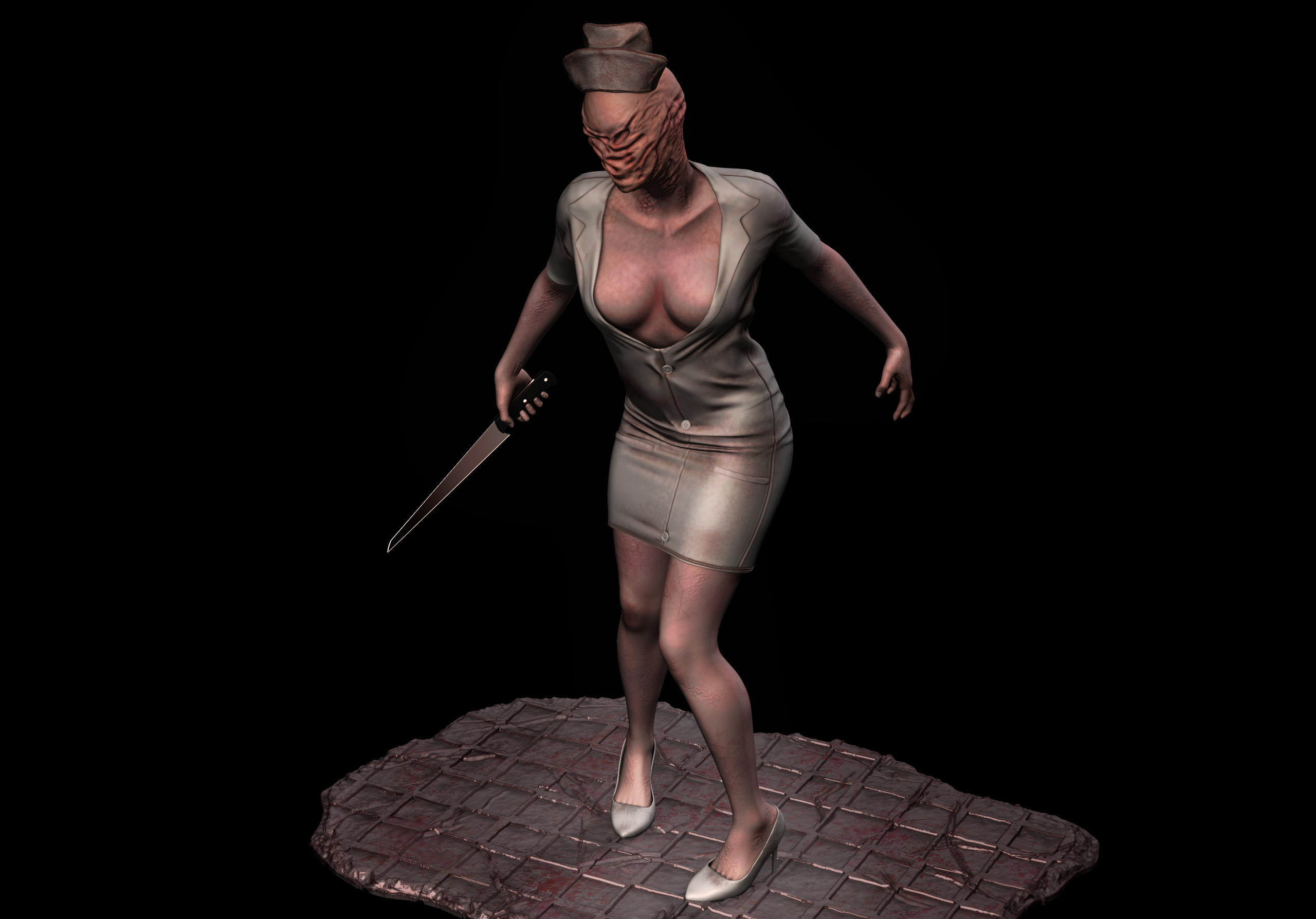 Silent hill Nurse 3D print model_2