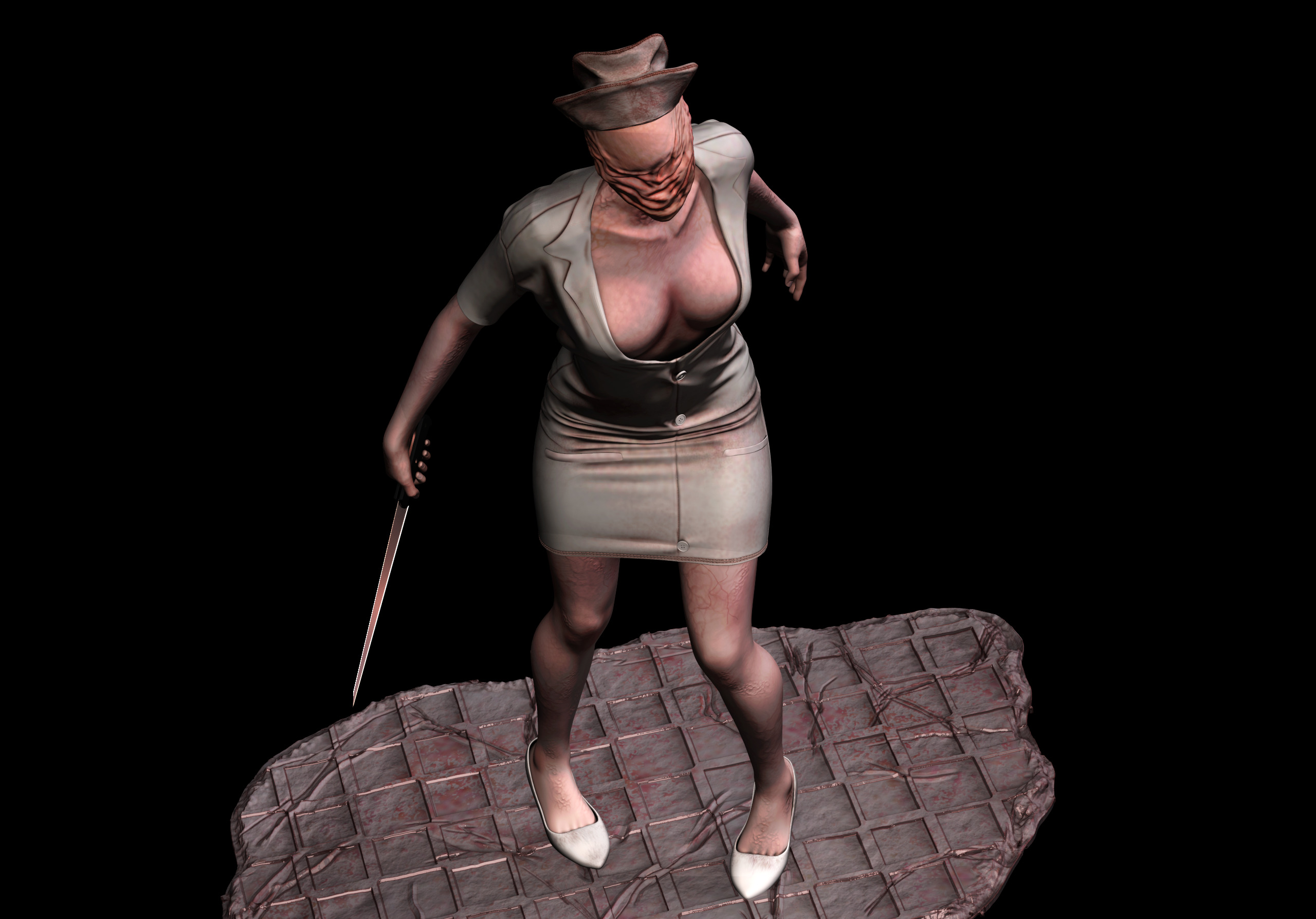 Silent hill Nurse 3D print model_3