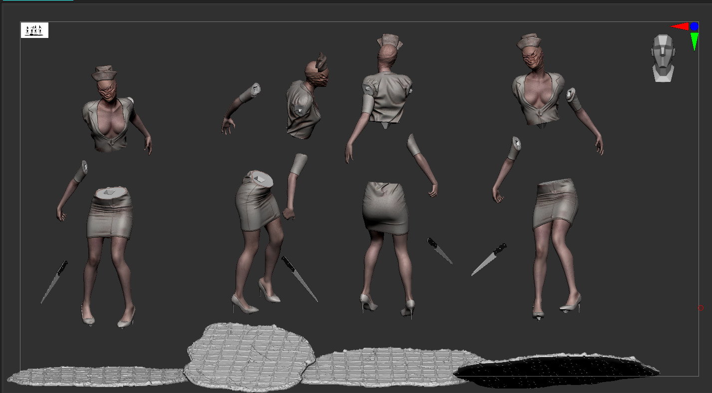 Silent hill Nurse 3D print model_1