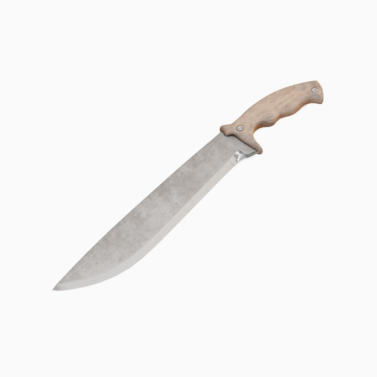 Machete Knife 04 Low-poly 3D model_5