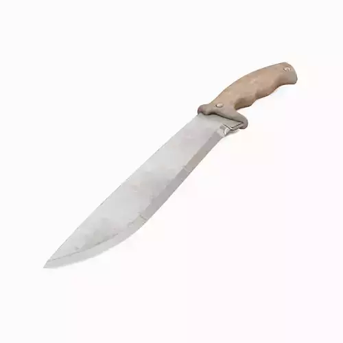 Machete Knife 04 Low-poly 3D model